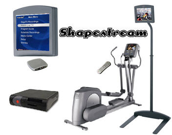the Shapestream system with a LifeCycle elliptical trainer